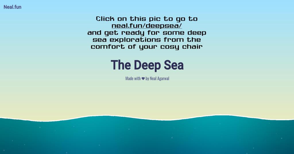 The Deep Sea by Neal Agarwal screenshot https://neal.fun/deep-sea/
